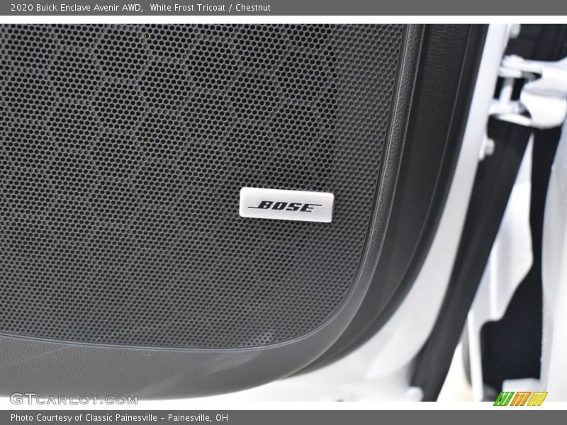 White Frost Tricoat / Chestnut 2020 Buick Enclave Avenir AWD