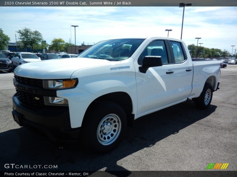 Summit White / Jet Black 2020 Chevrolet Silverado 1500 WT Double Cab