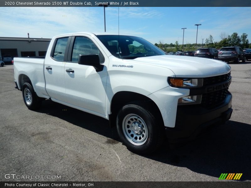 Summit White / Jet Black 2020 Chevrolet Silverado 1500 WT Double Cab