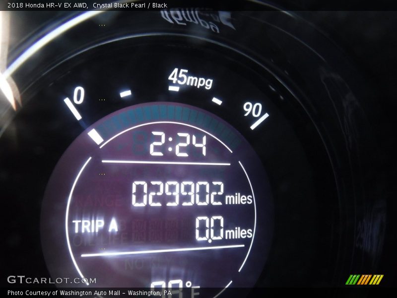 Crystal Black Pearl / Black 2018 Honda HR-V EX AWD