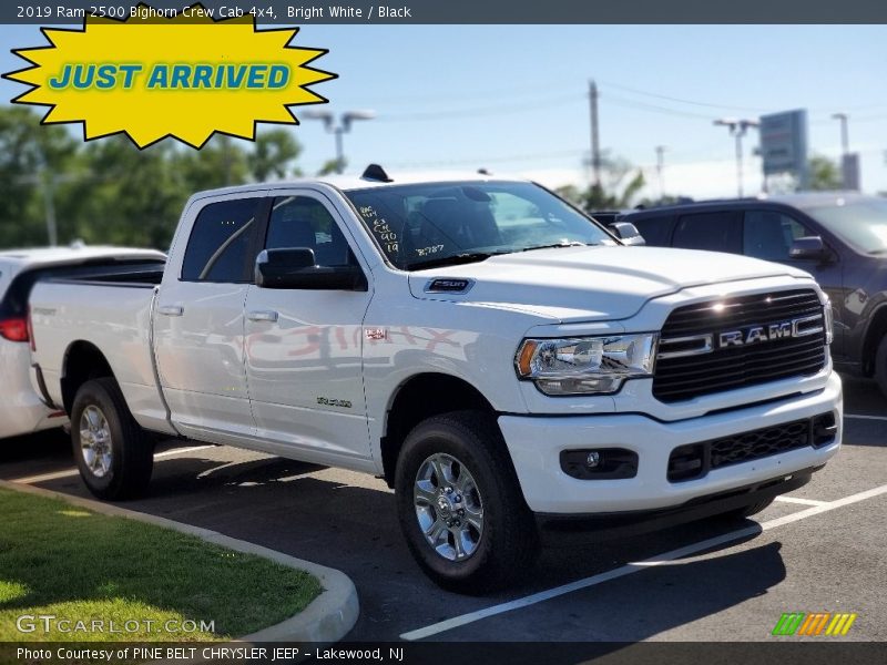 Bright White / Black 2019 Ram 2500 Bighorn Crew Cab 4x4
