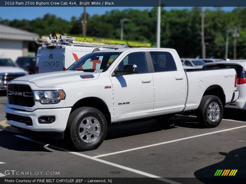 Bright White / Black 2019 Ram 2500 Bighorn Crew Cab 4x4