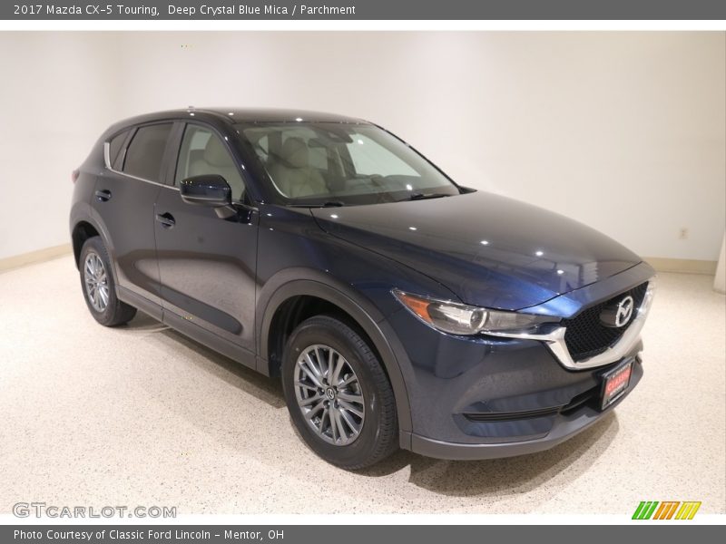 Deep Crystal Blue Mica / Parchment 2017 Mazda CX-5 Touring