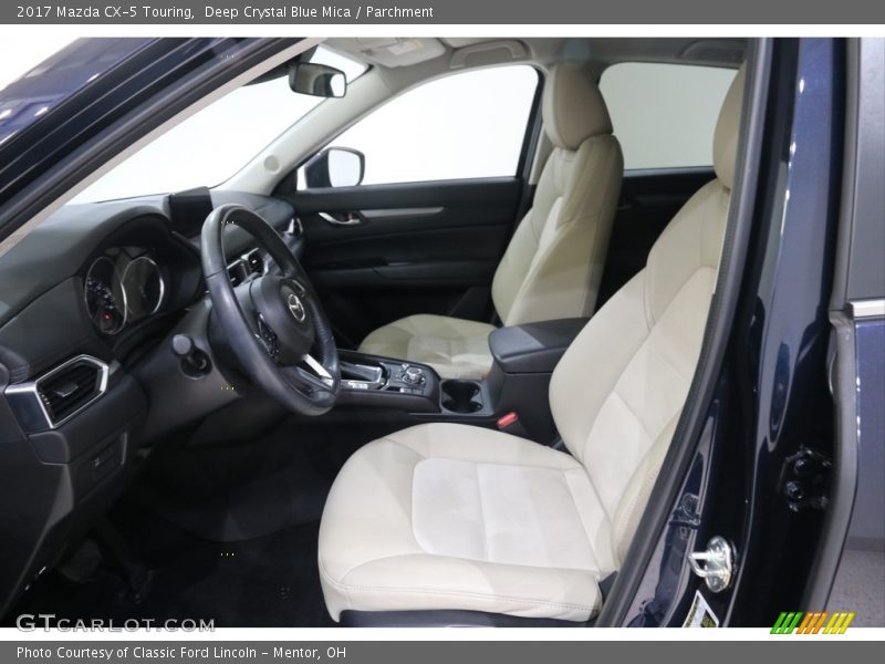Deep Crystal Blue Mica / Parchment 2017 Mazda CX-5 Touring