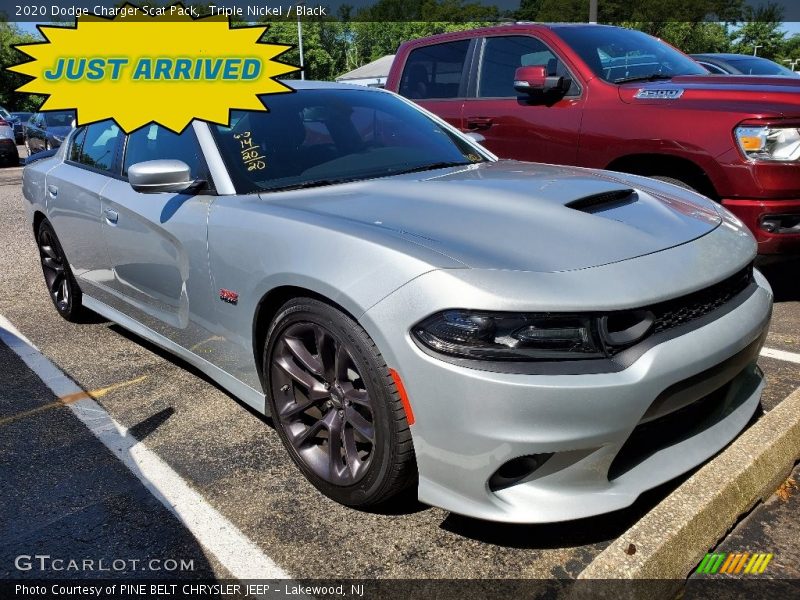 Triple Nickel / Black 2020 Dodge Charger Scat Pack