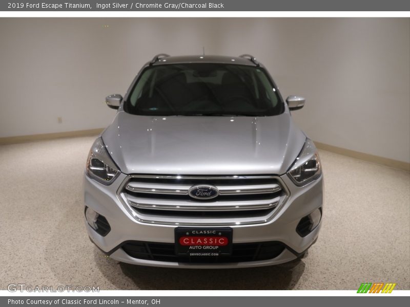 Ingot Silver / Chromite Gray/Charcoal Black 2019 Ford Escape Titanium