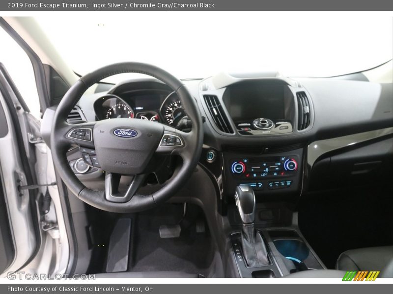 Ingot Silver / Chromite Gray/Charcoal Black 2019 Ford Escape Titanium