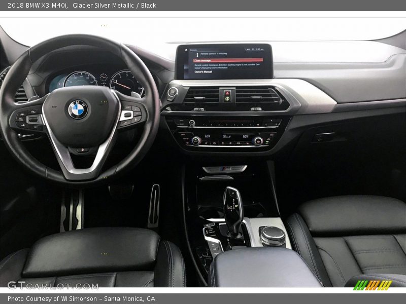 Glacier Silver Metallic / Black 2018 BMW X3 M40i