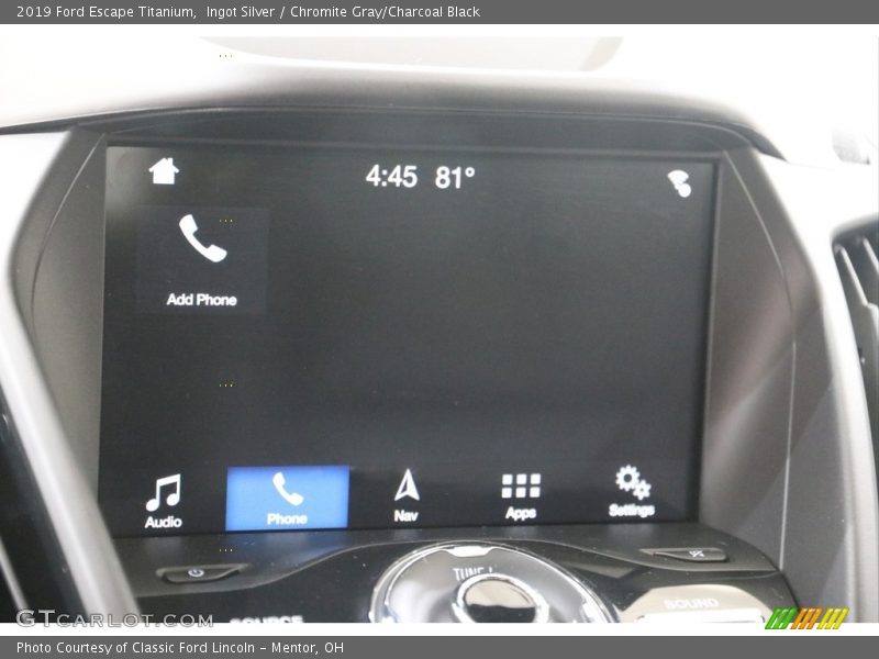 Ingot Silver / Chromite Gray/Charcoal Black 2019 Ford Escape Titanium