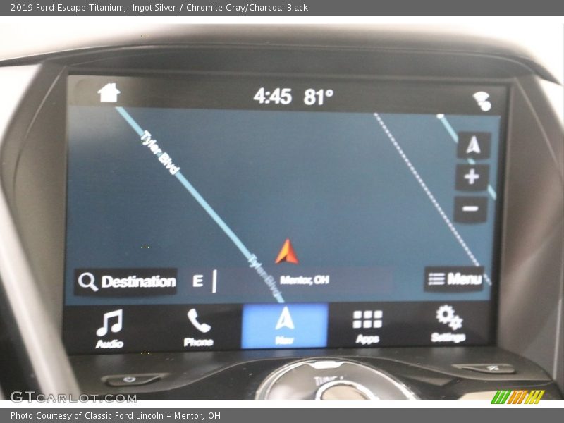 Ingot Silver / Chromite Gray/Charcoal Black 2019 Ford Escape Titanium