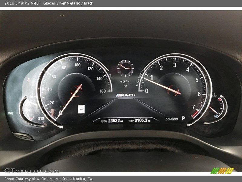  2018 X3 M40i M40i Gauges