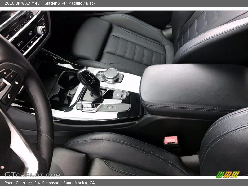 Glacier Silver Metallic / Black 2018 BMW X3 M40i