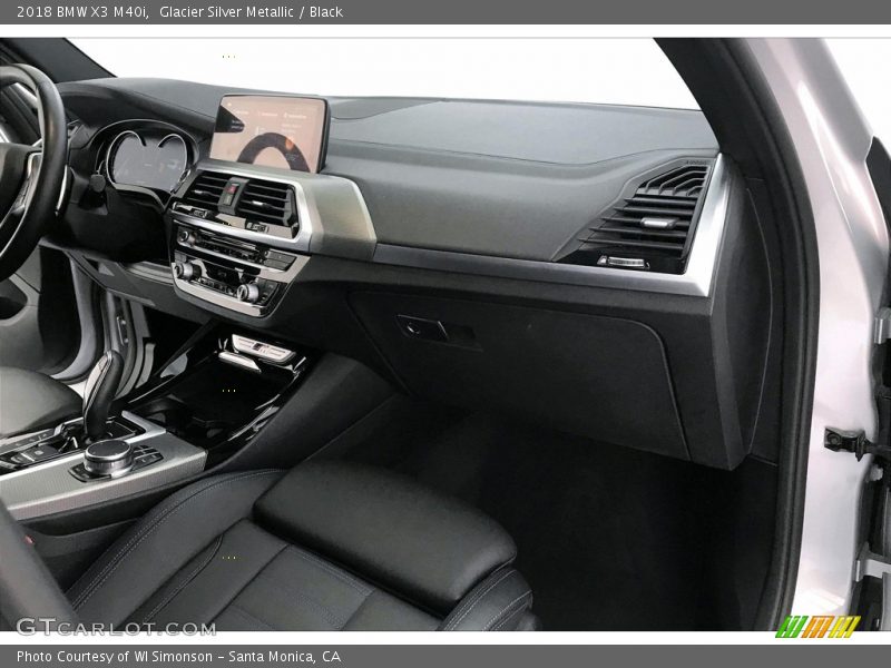 Glacier Silver Metallic / Black 2018 BMW X3 M40i