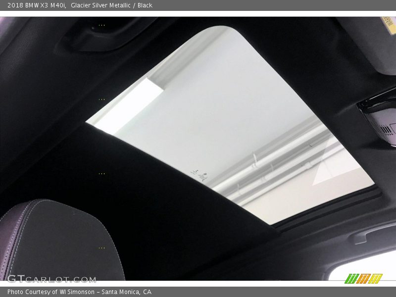 Glacier Silver Metallic / Black 2018 BMW X3 M40i