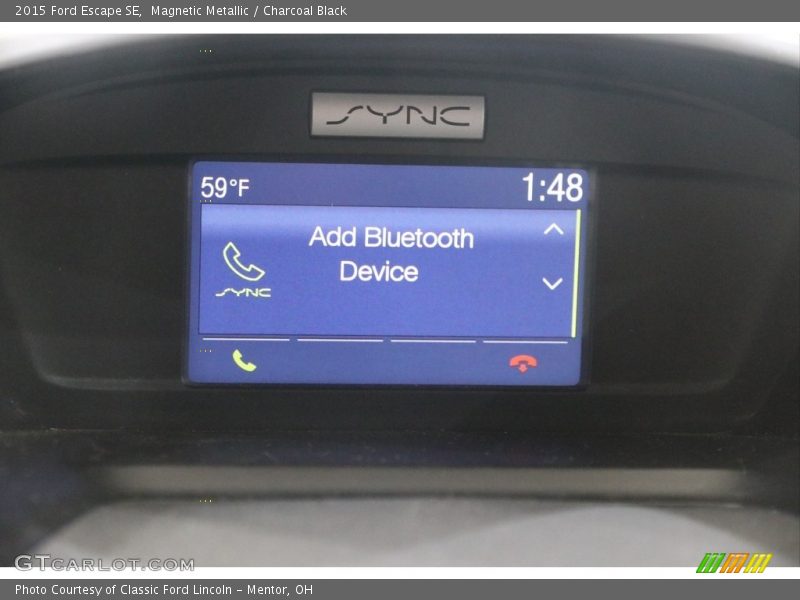 Magnetic Metallic / Charcoal Black 2015 Ford Escape SE