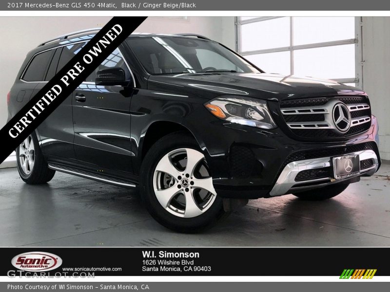 Black / Ginger Beige/Black 2017 Mercedes-Benz GLS 450 4Matic