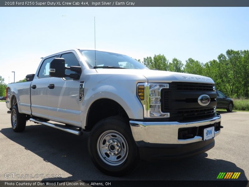 Ingot Silver / Earth Gray 2018 Ford F250 Super Duty XL Crew Cab 4x4