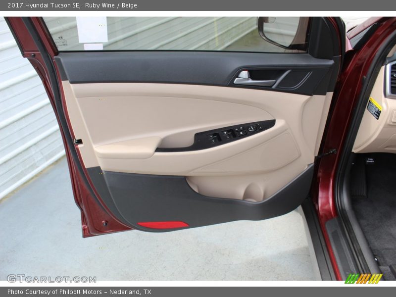Ruby Wine / Beige 2017 Hyundai Tucson SE