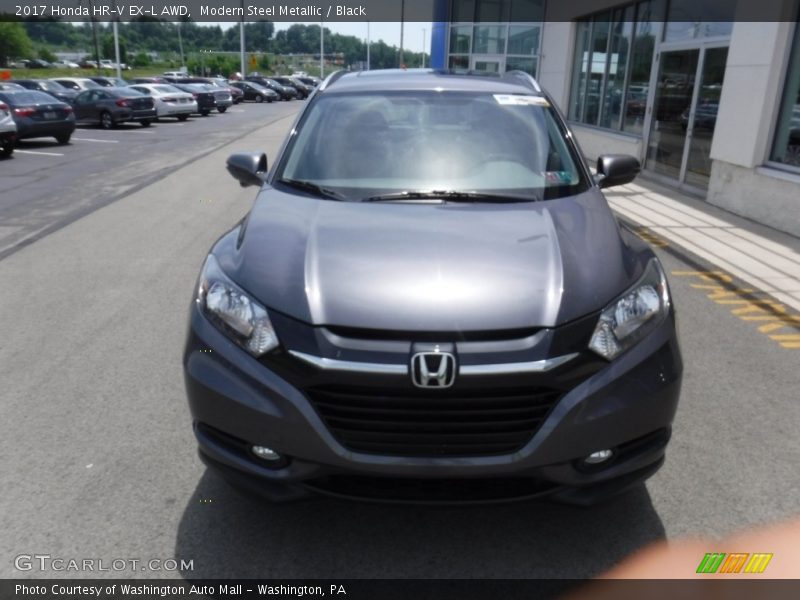 Modern Steel Metallic / Black 2017 Honda HR-V EX-L AWD