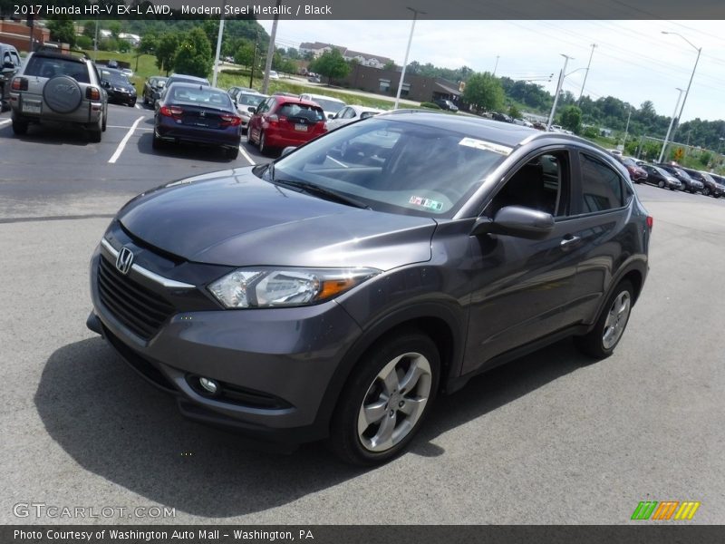 Modern Steel Metallic / Black 2017 Honda HR-V EX-L AWD