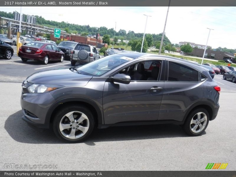Modern Steel Metallic / Black 2017 Honda HR-V EX-L AWD
