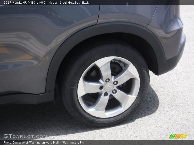 Modern Steel Metallic / Black 2017 Honda HR-V EX-L AWD