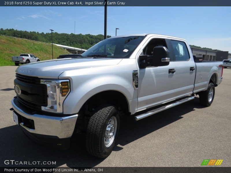 Ingot Silver / Earth Gray 2018 Ford F250 Super Duty XL Crew Cab 4x4