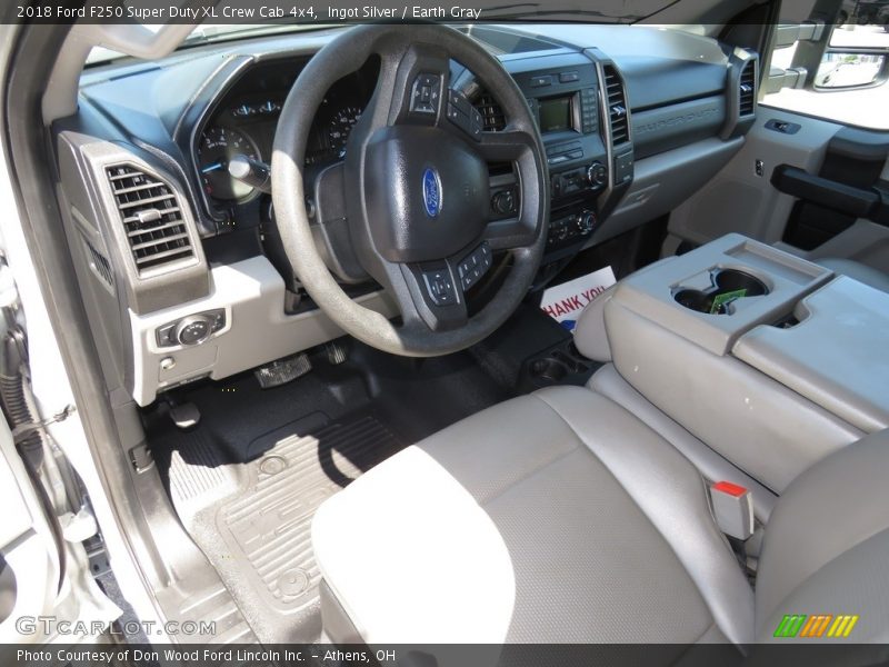 Ingot Silver / Earth Gray 2018 Ford F250 Super Duty XL Crew Cab 4x4