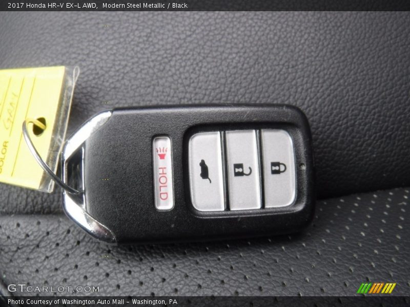 Modern Steel Metallic / Black 2017 Honda HR-V EX-L AWD