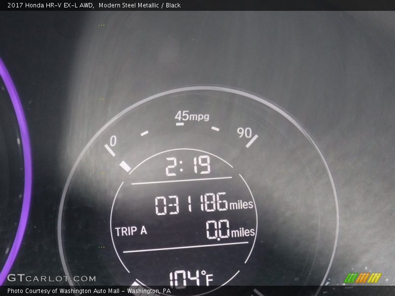 Modern Steel Metallic / Black 2017 Honda HR-V EX-L AWD