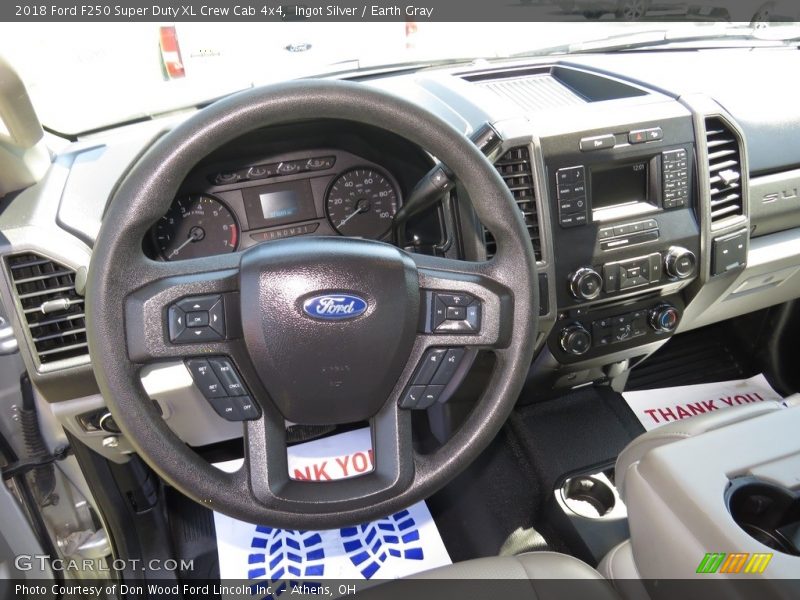 Ingot Silver / Earth Gray 2018 Ford F250 Super Duty XL Crew Cab 4x4