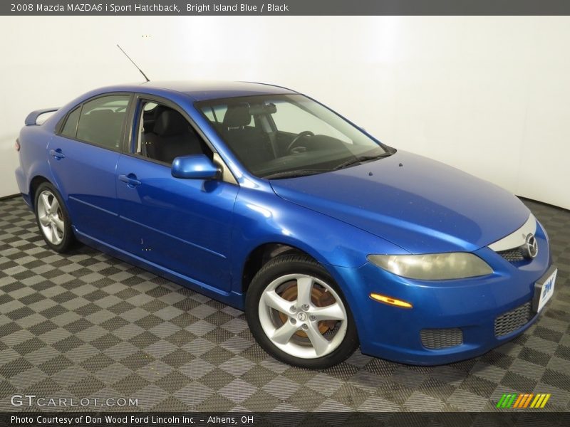 Bright Island Blue / Black 2008 Mazda MAZDA6 i Sport Hatchback