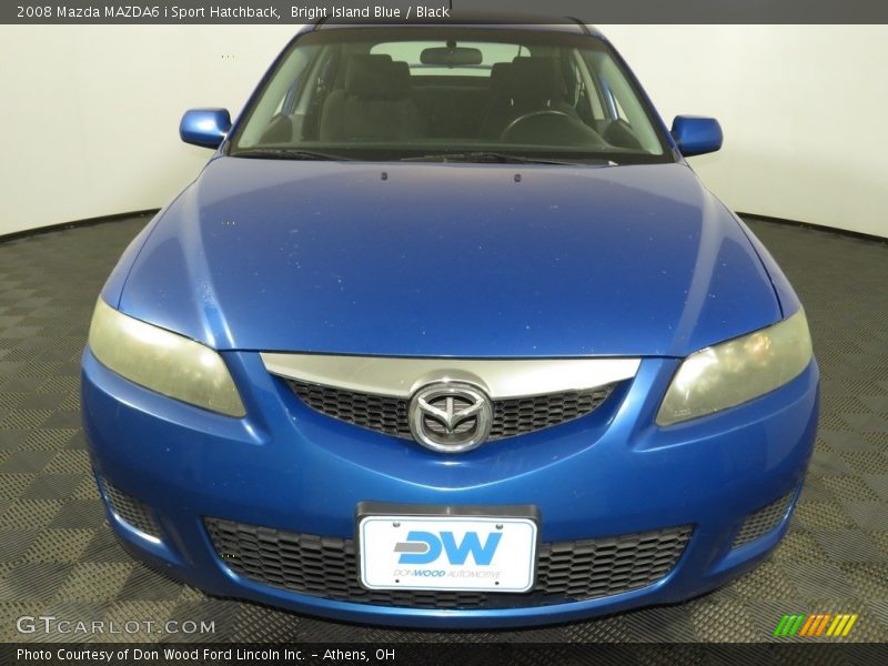 Bright Island Blue / Black 2008 Mazda MAZDA6 i Sport Hatchback