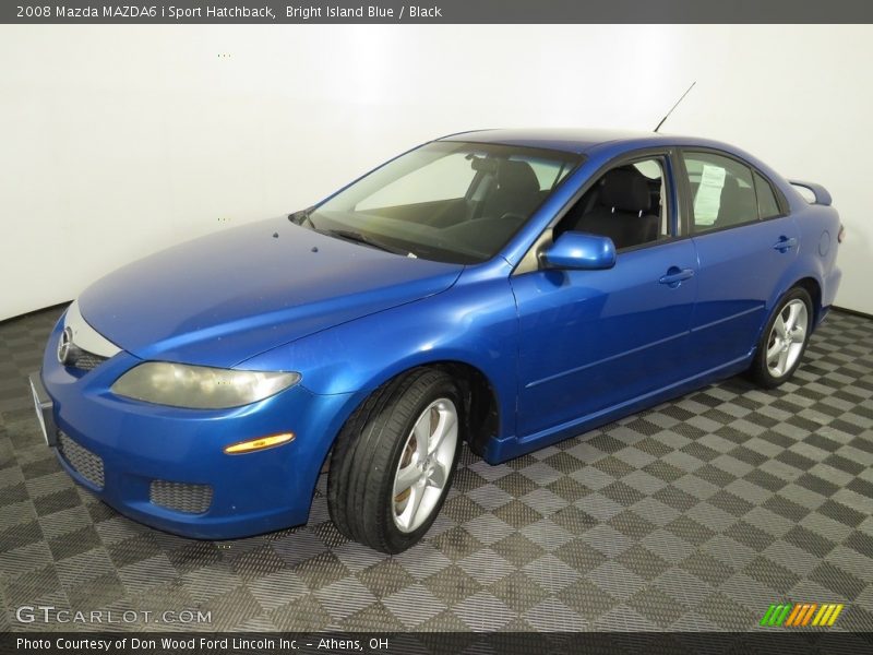 Bright Island Blue / Black 2008 Mazda MAZDA6 i Sport Hatchback