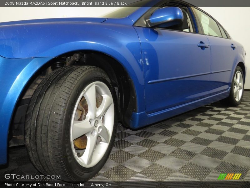 Bright Island Blue / Black 2008 Mazda MAZDA6 i Sport Hatchback
