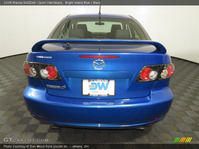 Bright Island Blue / Black 2008 Mazda MAZDA6 i Sport Hatchback