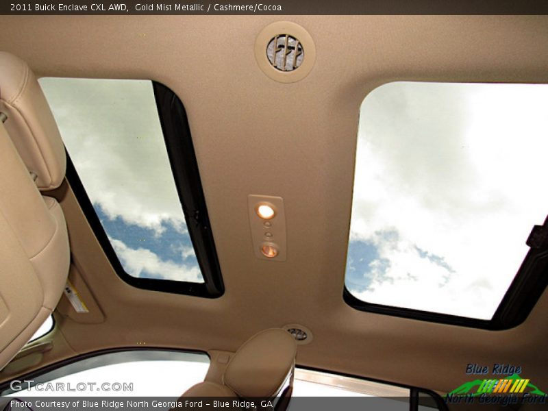 Gold Mist Metallic / Cashmere/Cocoa 2011 Buick Enclave CXL AWD