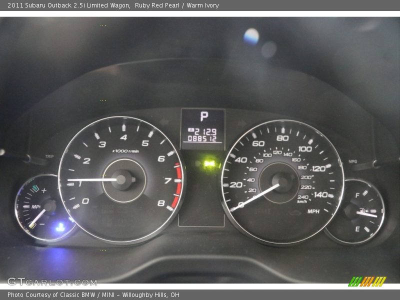  2011 Outback 2.5i Limited Wagon 2.5i Limited Wagon Gauges