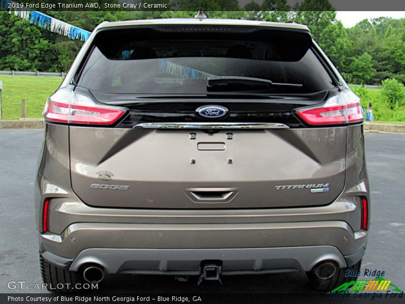 Stone Gray / Ceramic 2019 Ford Edge Titanium AWD