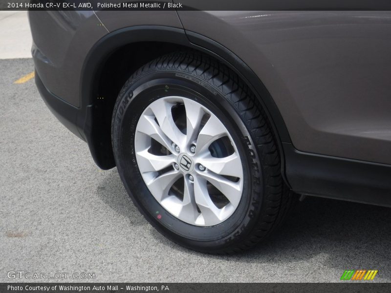 Polished Metal Metallic / Black 2014 Honda CR-V EX-L AWD