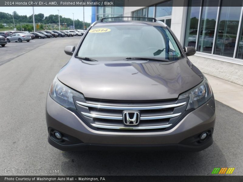 Polished Metal Metallic / Black 2014 Honda CR-V EX-L AWD