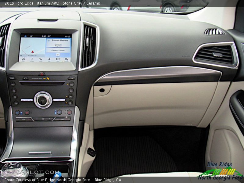 Stone Gray / Ceramic 2019 Ford Edge Titanium AWD