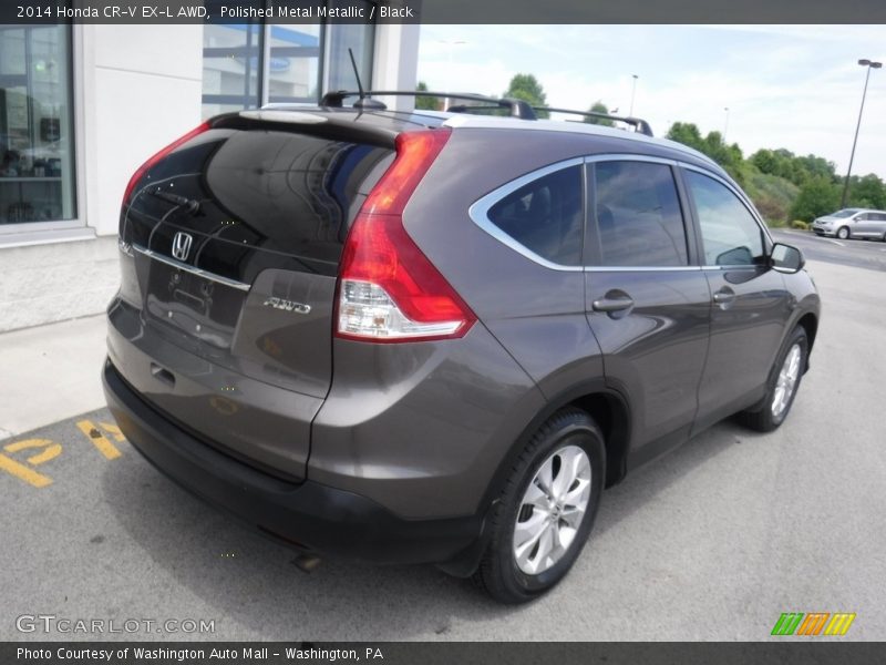 Polished Metal Metallic / Black 2014 Honda CR-V EX-L AWD