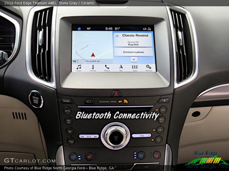 Stone Gray / Ceramic 2019 Ford Edge Titanium AWD