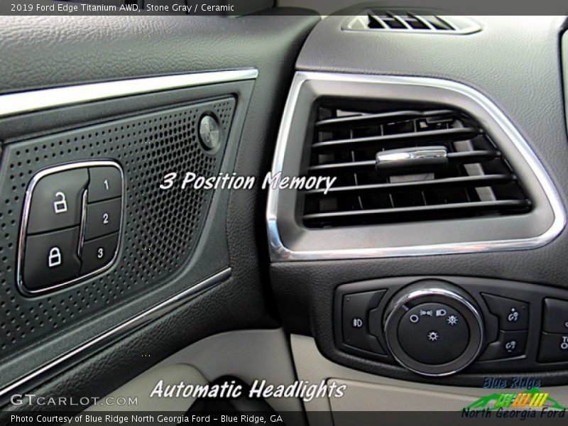 Stone Gray / Ceramic 2019 Ford Edge Titanium AWD