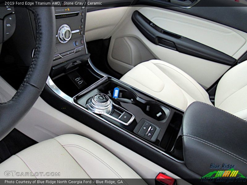 Stone Gray / Ceramic 2019 Ford Edge Titanium AWD