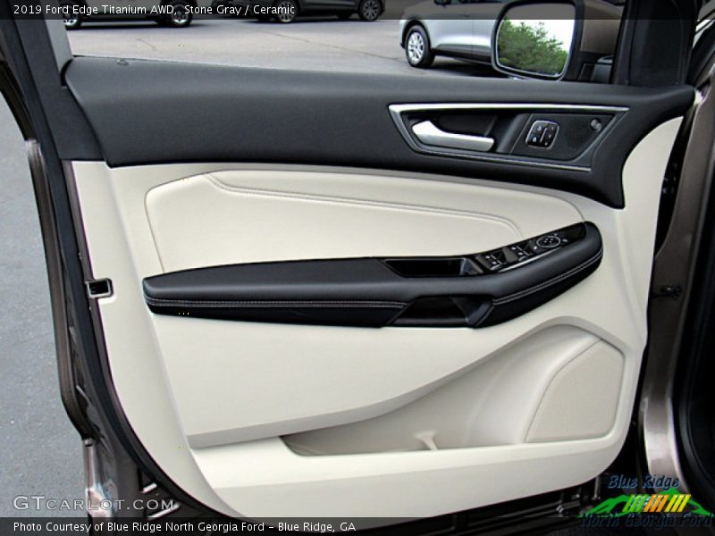 Stone Gray / Ceramic 2019 Ford Edge Titanium AWD