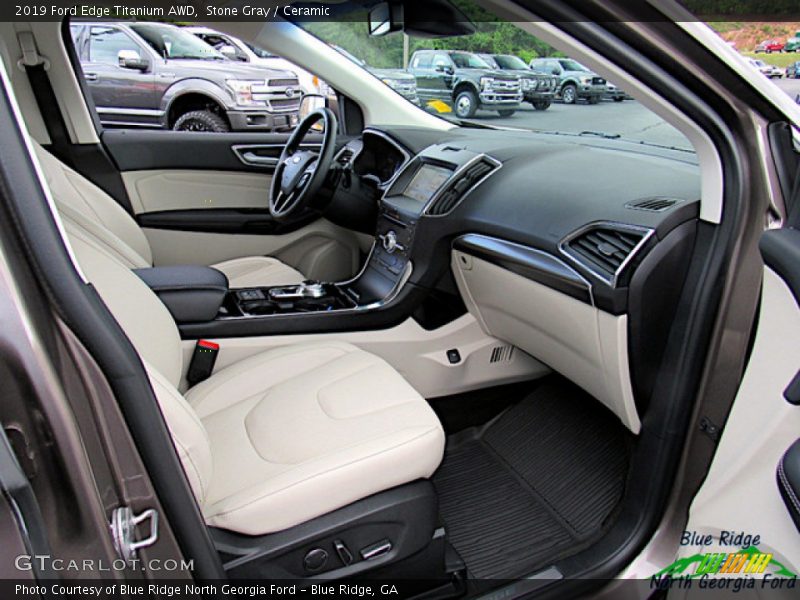 Stone Gray / Ceramic 2019 Ford Edge Titanium AWD