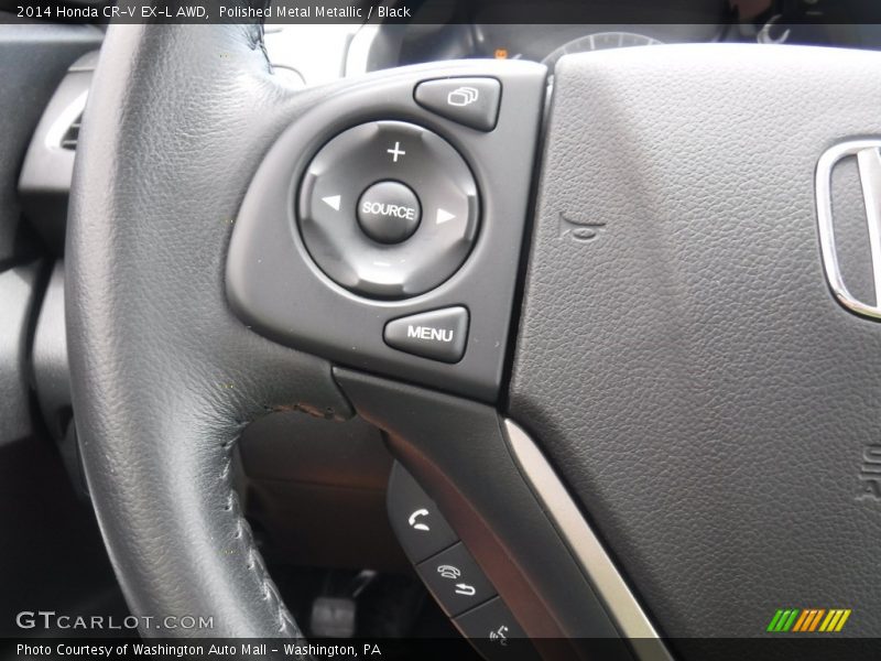 Polished Metal Metallic / Black 2014 Honda CR-V EX-L AWD