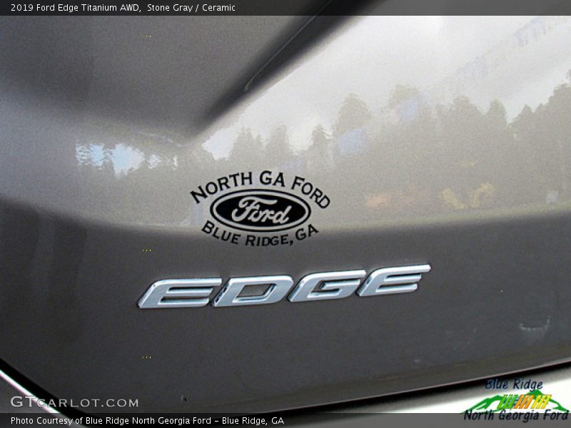 Stone Gray / Ceramic 2019 Ford Edge Titanium AWD